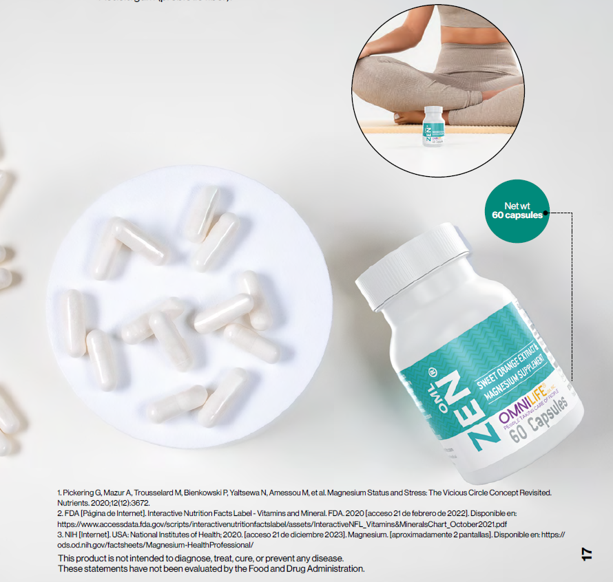 OML ZEN Magnesio: Equilibrio nervioso y emocional desde la naturaleza