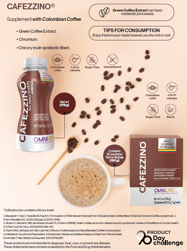 CAFEZZINO – Café Funcional con Cromo e Inulina para Energía y Bienestar