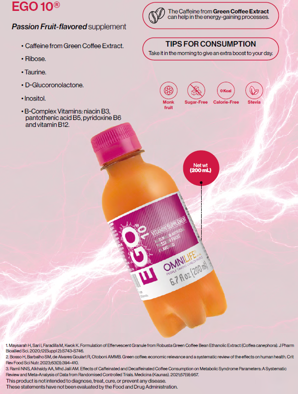 EGO 10: Energía inteligente que te activa sin agotarte (200ml) Six Pack