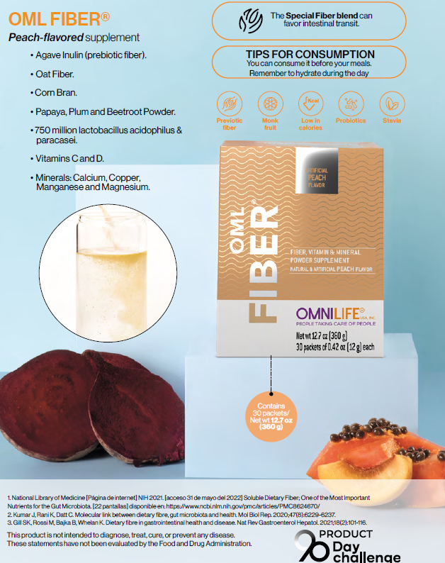 Fiber Plus Supreme Durazno Fibra con Sabor: Tu Digestión en Equilibrio Natural