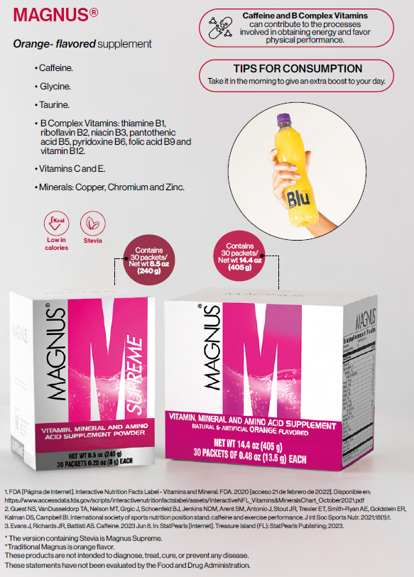 MAGNUM Supreme: Energía instantánea, rendimiento superior y vitalidad todo el día