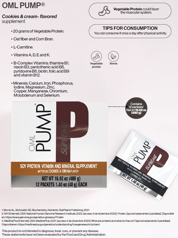 PUMP Supreme Cookies & Cream – ¡Potencia tu cuerpo con cada sorbo!