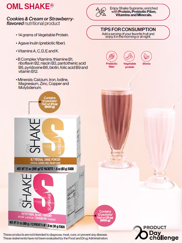 SHAKE SUPREME Fresa Silvestre: Nutrición completa con sabor irresistible