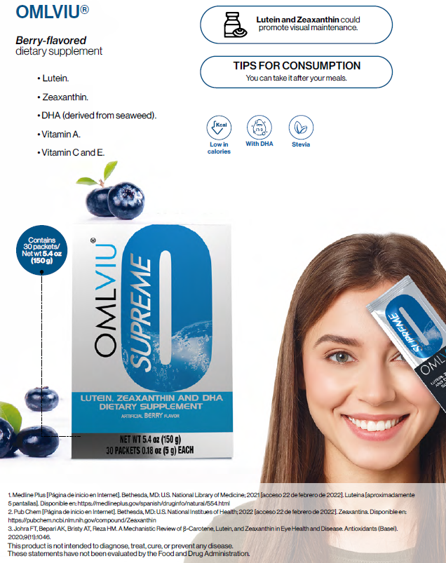 VIU Supreme sabor moras, ¡Cuida tu visión y cerebro con un solo producto delicioso!