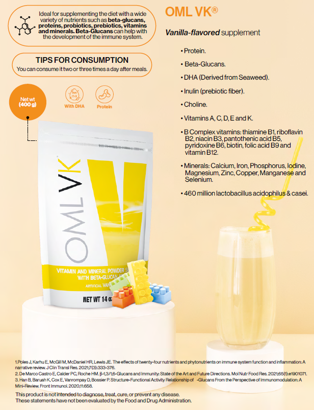 OMNILIFE VKIDS Vanilla Flavor: Smart nutrition for your kids, from the first sip! (400g Doypack) 