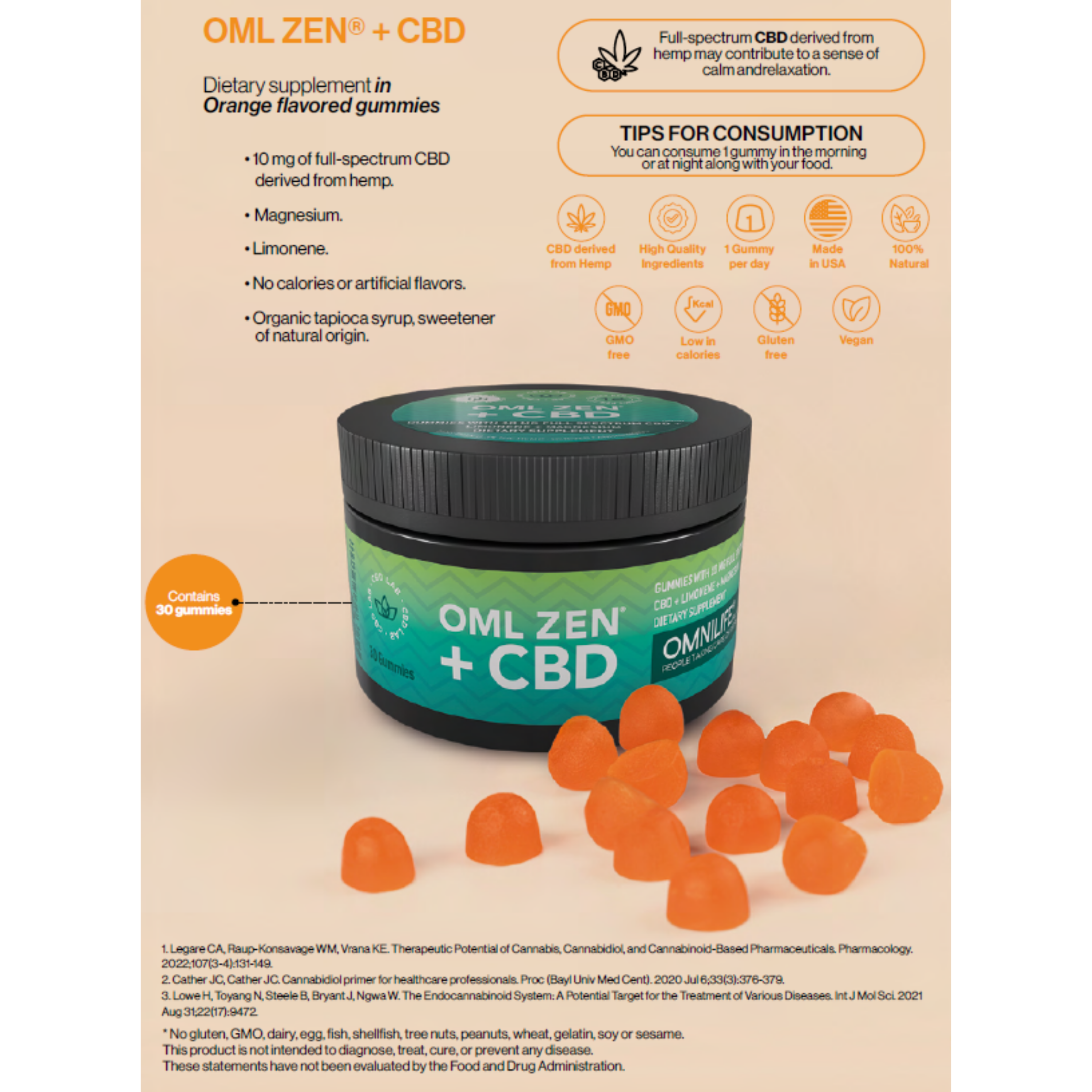 OML ZEN + CBD – Equilibrio, calma y bienestar en tu día a día